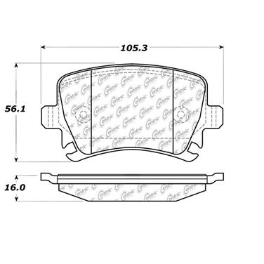 Disc Brake Pad Set CE 102.11080