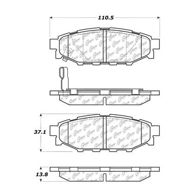 Disc Brake Pad Set CE 102.11140