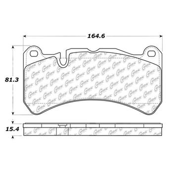 Disc Brake Pad Set CE 102.11160