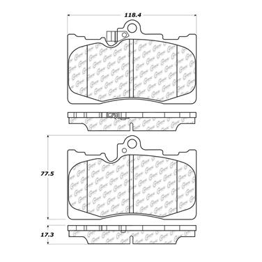 Disc Brake Pad Set CE 102.11180