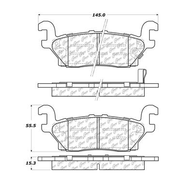 Disc Brake Pad Set CE 102.11200