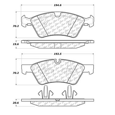 Disc Brake Pad Set CE 102.11230