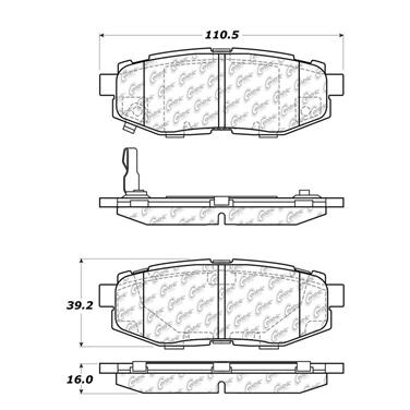 Disc Brake Pad Set CE 102.11240