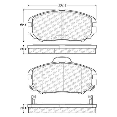 Disc Brake Pad Set CE 102.11250