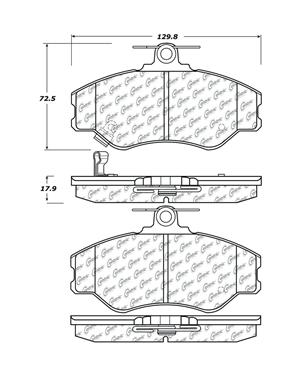 Disc Brake Pad Set CE 102.11370