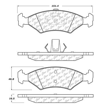 Disc Brake Pad Set CE 102.11400