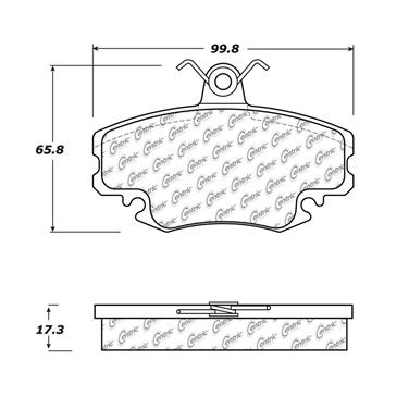 Disc Brake Pad Set CE 102.11460