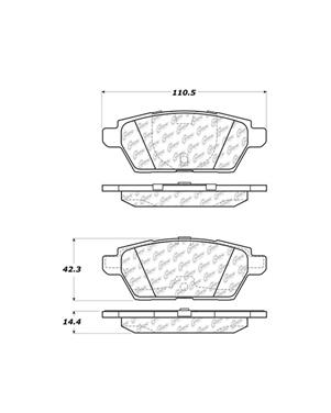 Disc Brake Pad Set CE 102.11610