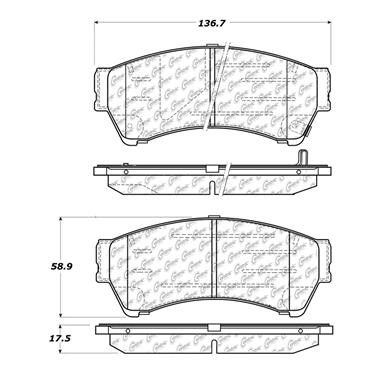 Disc Brake Pad Set CE 102.11640