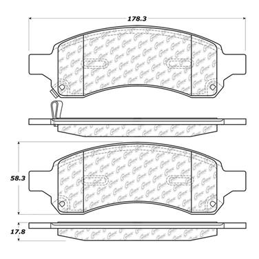 Disc Brake Pad Set CE 102.11690