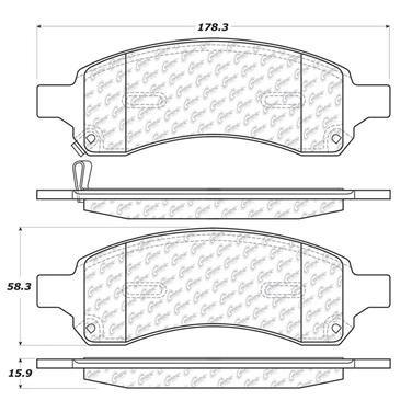 Disc Brake Pad Set CE 102.11691