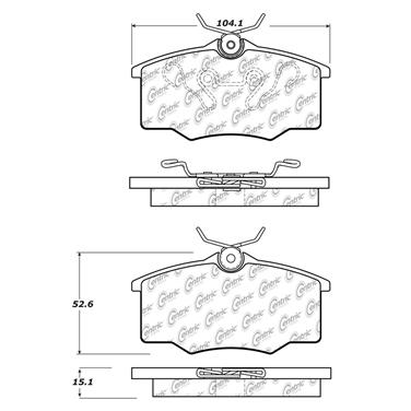 Disc Brake Pad Set CE 102.11730