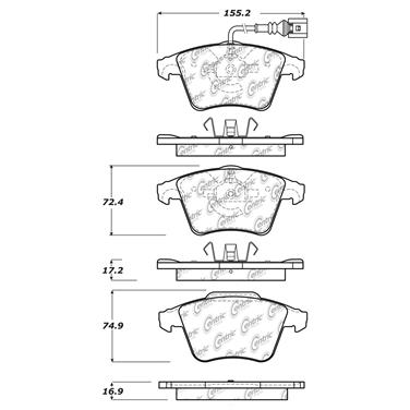 Disc Brake Pad Set CE 102.11740