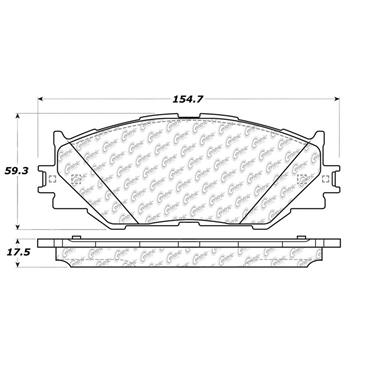 Disc Brake Pad Set CE 102.11780