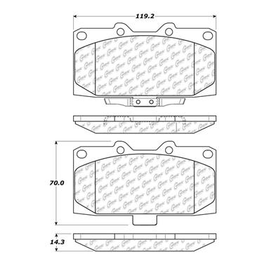 Disc Brake Pad Set CE 102.11820