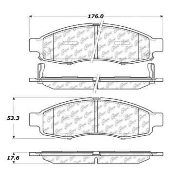 Disc Brake Pad Set CE 102.11830