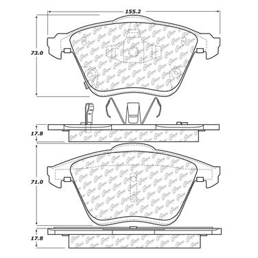 Disc Brake Pad Set CE 102.11860