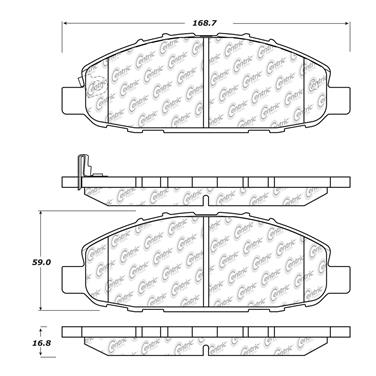 Disc Brake Pad Set CE 102.11910