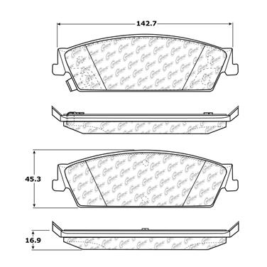 Disc Brake Pad Set CE 102.11940