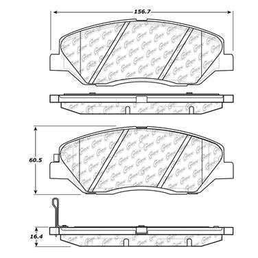 Disc Brake Pad Set CE 102.12020