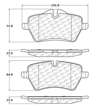 Disc Brake Pad Set CE 102.12040