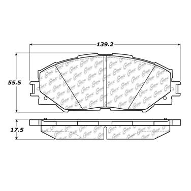 Disc Brake Pad Set CE 102.12100