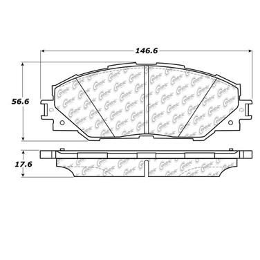 Disc Brake Pad Set CE 102.12110