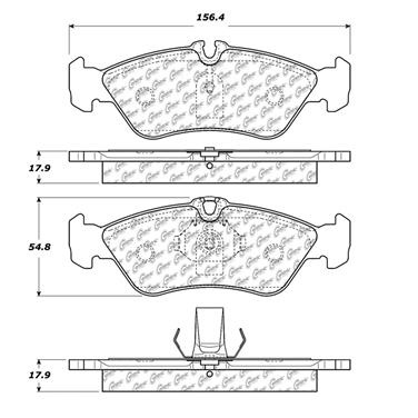 Disc Brake Pad Set CE 102.12290