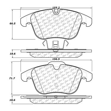 Disc Brake Pad Set CE 102.12410