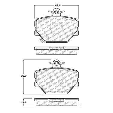 Disc Brake Pad Set CE 102.12520