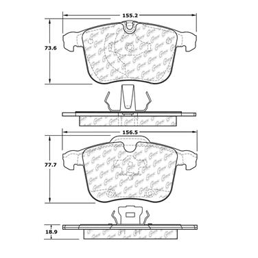 Disc Brake Pad Set CE 102.12570