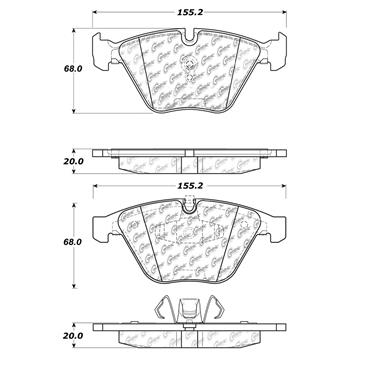 Disc Brake Pad Set CE 102.12600