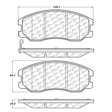 Disc Brake Pad Set CE 102.12640