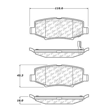 Disc Brake Pad Set CE 102.12740