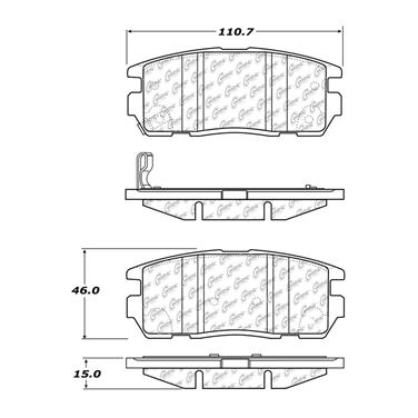 Disc Brake Pad Set CE 102.12750