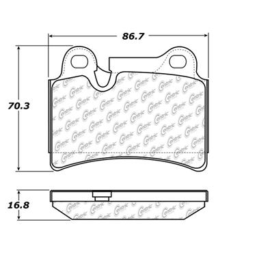 Disc Brake Pad Set CE 102.12770