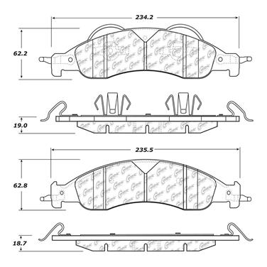 Disc Brake Pad Set CE 102.12780