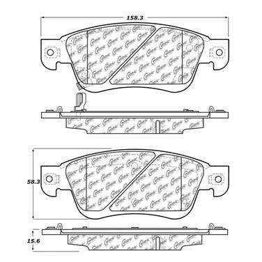 Disc Brake Pad Set CE 102.12870