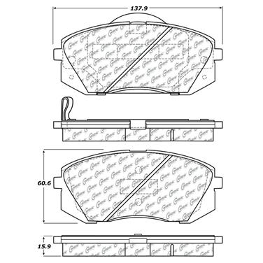 Disc Brake Pad Set CE 102.12950