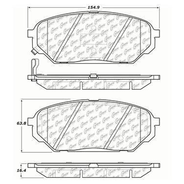 Disc Brake Pad Set CE 102.13010