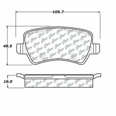 Disc Brake Pad Set CE 102.13070