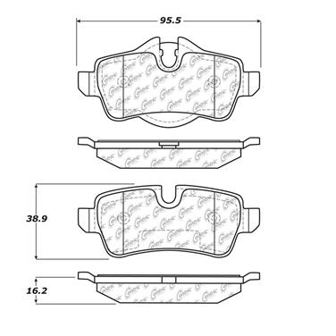 Disc Brake Pad Set CE 102.13090