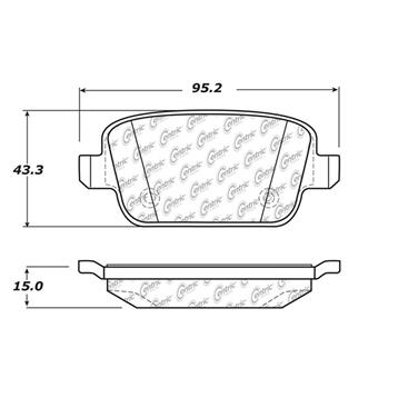 Disc Brake Pad Set CE 102.13140