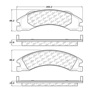 Disc Brake Pad Set CE 102.13290