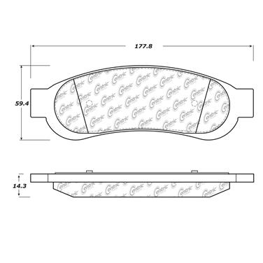 Disc Brake Pad Set CE 102.13340