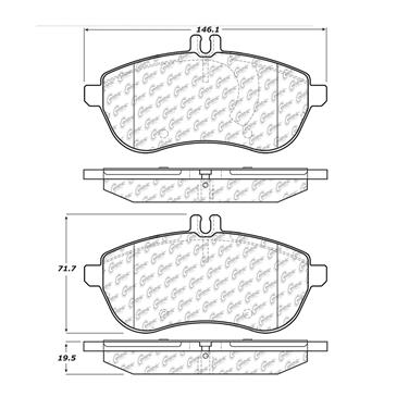 Disc Brake Pad Set CE 102.13400