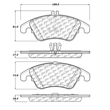 Disc Brake Pad Set CE 102.13420