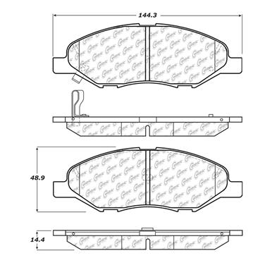 2007 Nissan Tiida Disc Brake Pad Set CE 102.13450