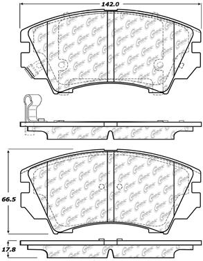 Disc Brake Pad Set CE 102.14040