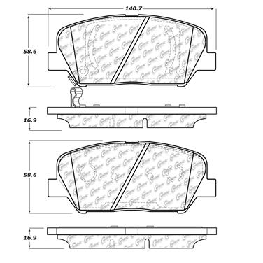 Disc Brake Pad Set CE 102.14130